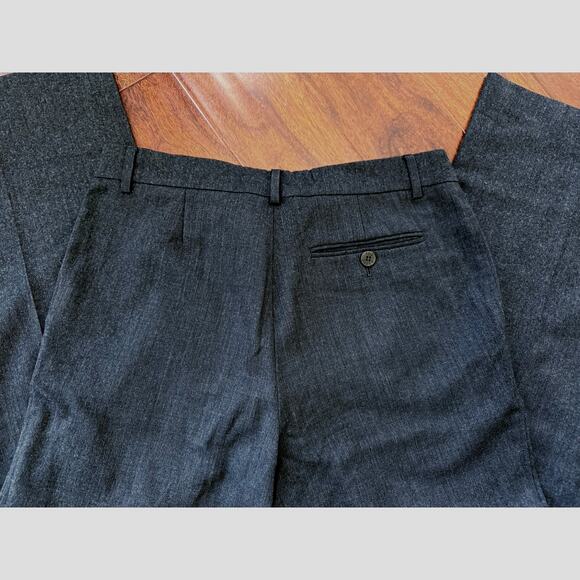 Ted Baker Men’s Dark Gray Flat Front 100% Wool Dress Pants size 34R - Picture 5 of 12